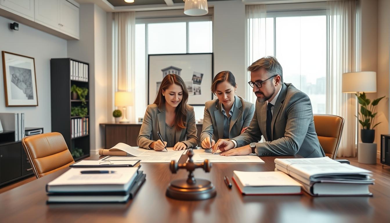 Senior legal team and family support